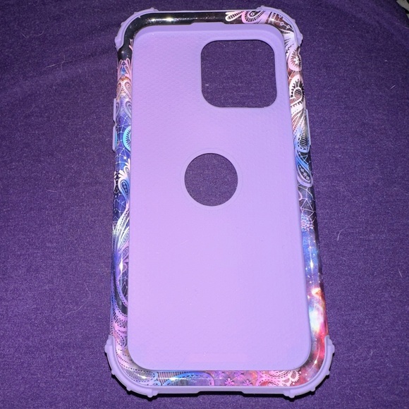 iPhone 14 Pro Max Colorful Galaxy Floral Phone Case - Picture 2 of 3
